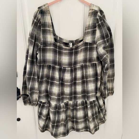 Distressed plaid BP Mini Dress - Picture 2 of 6